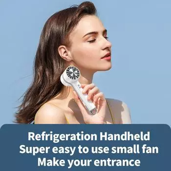 2024 Новый модернизированный воздушный охладитель 2000 мАч, портативный вентилятор, перезаряжаемый мини-вентилятор, портативный кондиционер, портативный вентилятор для офиса для девочек темно-синий