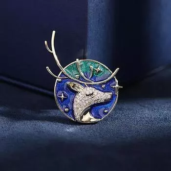 2024 новый модный блейзер аксессуары женский нишевый дизайн вырез анти-свет булавка брошь золотой