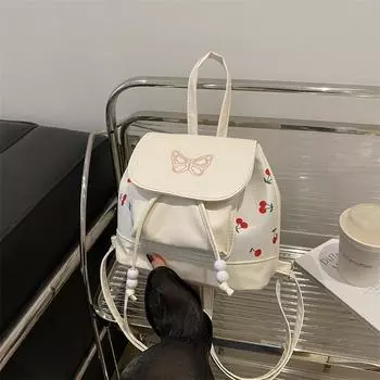 2024 новый модный ретро маленький рюкзак женский летний иностранный стиль повседневный прилив простая дорожная сумка на одно плечо косой пролет