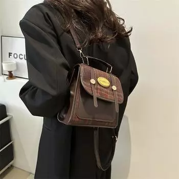 2024 новый модный рюкзак большой вместимости для путешествий на открытом воздухе корейская версия повседневный рюкзак простой женский рюкзак зелёный