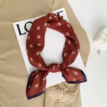 2024 Новый модный универсальный шелковый шарф 68 см с принтом солнцезащитный декоративный маленький квадратный шарф бархатная текстура шарф 68*68cm