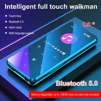 2024 Новый MP3-плеер Bluetooth 5.0 MP4-плеер HiFi Lossless Music Player Портативный аудиоплеер Walkman с FM/электронной книгой/диктофоном/Mp3 чёрный
