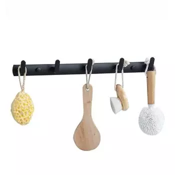 2024 Новый неперфорированный алюминиевый крючок для одежды, вешалка для ванной, туалета, крючок для одежды, крючок для пальто и шляпы, экономит место для хранения инструментов 3 hook 25cm