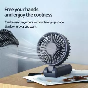 2024 Новый перезаряжаемый портативный вентилятор 90° складной ручной вентилятор портативный кондиционер мини-вентилятор со светодиодным дисплеем белый