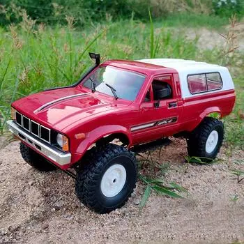 2024 Новый полномасштабный радиоуправляемый автомобиль 1:16 2.4G 4WD Rock Crawler Electric Buggy Climbing Truck LED Light on-road 1/16 для детей Подарки Игрушки белый