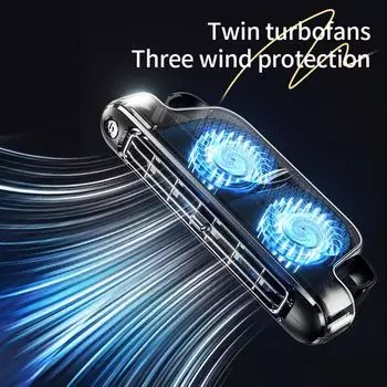 2024 Новый портативный вентилятор для охлаждения автомобильного сиденья USB-вентилятор для автомобиля, мини-кондиционер с 3 передачами, встроенными двойными турбовентиляторами, низкий уровень шума