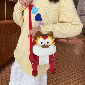 2024 Новый Простой Год Дракона Благоприятный Эксклюзивный Faucet Doll Одно Плечо Кроссбоди Маленький Рюкзак Милая Женская Сумка зелёный