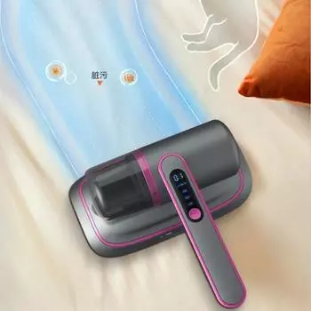 2024 Новый пылесос для удаления клещей 12000PA Ручной пылесос для матраса дивана кровати Домашний съемный фильтр для очистки кроватей