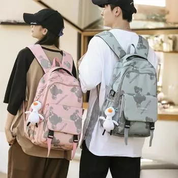 2024 новый школьный рюкзак большой вместимости для учеников средней школы, модный повседневный рюкзак с принтом Mori, нишевый дизайн рюкзака