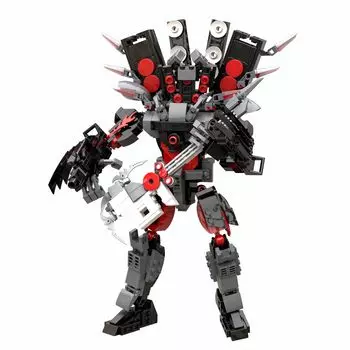 2024 Новый туалет Skibidi Speakerman Block Skibidi Toilet Block Toy Hobby Block Collection Item Net Anime Skibidi Toilet (Титановая гитара)