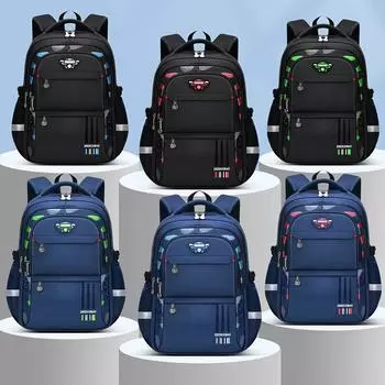 2024 Новый водонепроницаемый детский школьный рюкзак для девочек и мальчиков, детский рюкзак для начальной школы, школьный рюкзак большой емкости Small синий