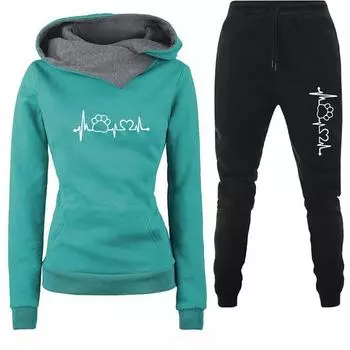 2024 новый женский комплект из двух предметов с капюшоном, модный и популярный уличный повседневный комплект S