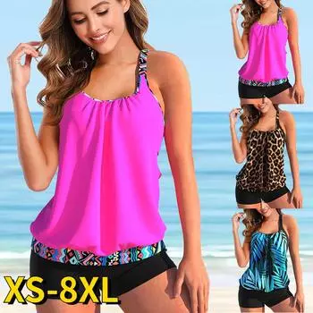 2024 Новый женский купальник с высокой талией, комплект из двух предметов, комплект бикини, сексуальная пляжная одежда, купальный костюм, женский купальник, свободный купальный костюм S