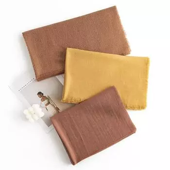 2024 Новый женский однотонный универсальный шарф с узором «елочка» из искусственного кашемира, простой, повседневный и стильный, теплая шаль 70*180cm