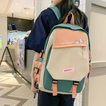 2024 Новый женский рюкзак, многофункциональный, большой емкости, школьная сумка для путешествий и шопинга, простой модный рюкзак, сумка чёрный