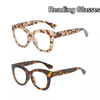 2024 Очки с защитой от синего света, очки с высокой четкостью, очки для пресбиопии, сверхлегкие, унисекс, с большой оправой, очки для чтения 0 чёрный