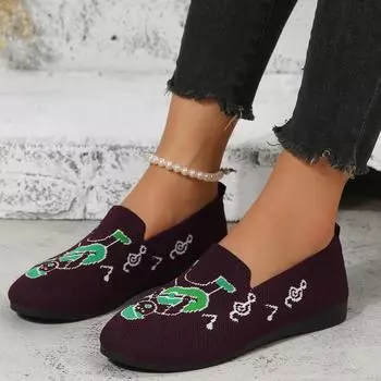 2024 одиночные туфли женские осенние новые летающие плетеные легкие круглые туфли с одной педалью ленивые туфли на плоской подошве повседневные женские туфли 36