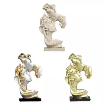 2024 One Kiss Deep Lovers Фигурка Статуэтка из смолы Скульптура для домашнего декора Абстрактная фигурка пары Поза Подарок