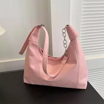 2024 осень большая вместительная сумка для студентов портативная японская студенческая сумка модная и простая одноместная сумка-мессенджер белый