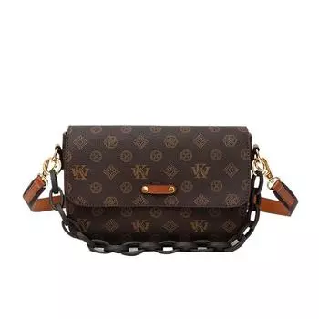 2024 осень и лето новая женская сумка-мессенджер для женщин среднего возраста модная ретро-сумка через плечо старая модель женская сумка коричневый