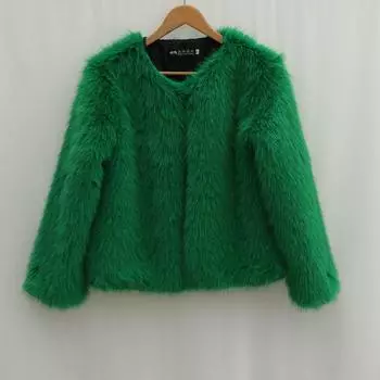2024 осень и зима новая куртка из искусственного меха лисы короткая женская одежда корейская версия тонкая шерстяная меховая куртка повседневная XL