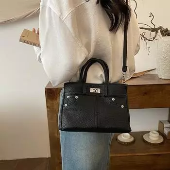 2024 осень и зима новая сумка через плечо сумка корейская версия сумка-мессенджер универсальная простая сумка модная высококачественная женская сумка