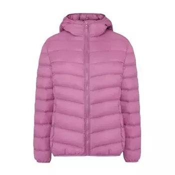 2024 осень и зима новая женская одежда легкая куртка-пуховик с капюшоном и воротником-стойкой облегающая термокуртка куртка S