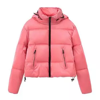 2024 осень и зима новая женская одежда ветровая технология хлопковая одежда хлебная одежда повседневная мода хлопковая одежда куртка XS серебряный