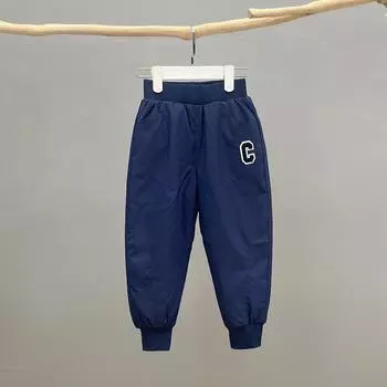 2024 осень и зима новые детские пуховые штаны из белого утиного пуха для мальчиков и девочек детские утолщенные корейские версии верхняя одежда теплые штаны 110cm кофейный