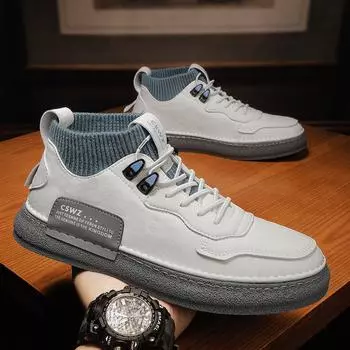 2024 Осень и Зима Новые Кроссовки Для Отдыха С Высоким Верхом Кроссовки Для Бордбординга Мужские Кроссовки Для Бега Мужская Обувь 39