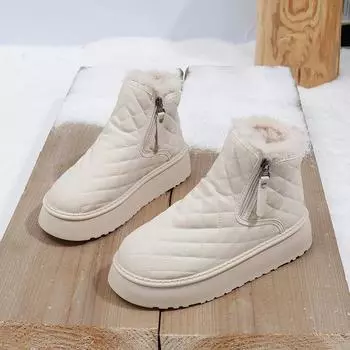 2024 Осень и зима Новые однотонные замшевые хлопковые туфли Повседневные зимние туфли Низкие замшевые женские хлопковые туфли 36 чёрный