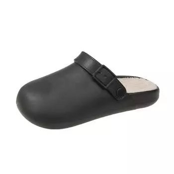 2024 Осень и зима Новые пары хлопковые тапочки женские простые Баотоу домашние теплые хлопковые тапочки с одним словом для ног 36-37 (23cm) хаки