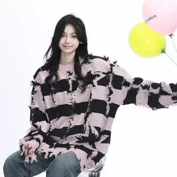 2024 Осень и зима Новый кардиган свитер ретро повседневный ленивый стиль вязаный свитер мужской однотонный пиджак M серый