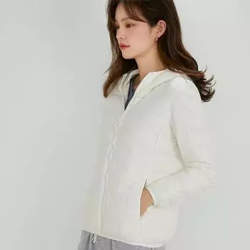 2024 осень и зима новый легкий и тонкий пуховик женский короткий тонкий и тонкий женский с капюшоном 90 белый утиный пуховик S белый