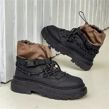 2024 осень и зима популярные высокие ботинки Martin мужские средние ботинки для путешествий на открытом воздухе на платформе походные ботинки короткие ботинки 39