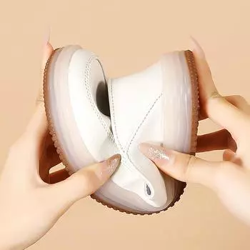 2024 осень и зима повседневные простые ленивые туфли мокасины на мягкой подошве женские одинарные туфли женские кожаные туфли на плоской подошве 35 чёрный