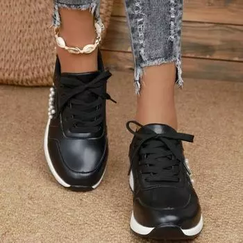 2024 Осень Новая мода Женская обувь для гольфа Спорт Фитнес Тренировочные кроссовки Черные кроссовки для девочек на открытом воздухе для гольфа обувь 36 белый