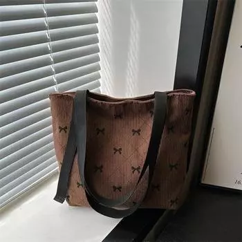 2024 осень новая повседневная ретро большая вместительная трендовая персонализированная сумка через плечо простая модная сумка-тоут