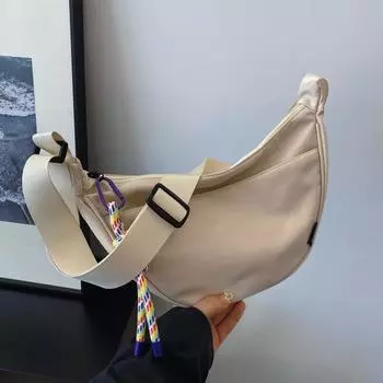 2024 осень новая японская повседневная сумка через плечо большой емкости модная дорогая дорогая сумка-мессенджер для пельменей Without pendant чёрный