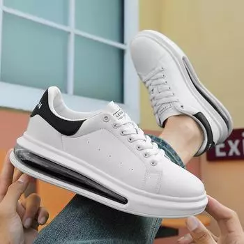 2024 Осень Новые Кроссовки на воздушной подушке для сноуборда Студенческие белые туфли на воздушной подушке Мужские низкие кроссовки на воздушной подушке McQueen Same Casual Shoes 39