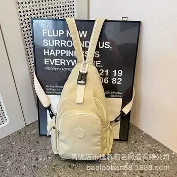 2024 осень новые модели могут быть одно плечо кроссбоди нагрудная сумка может быть двух плечо большой емкости модный тренд уличный женский мешок чёрный