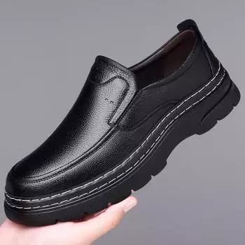 2024 осень новые мужские деловые повседневные кожаные туфли мужские туфли ручной работы онлайн из натуральной кожи с чехлом для ног туфли из хлопковой кожи A199 38