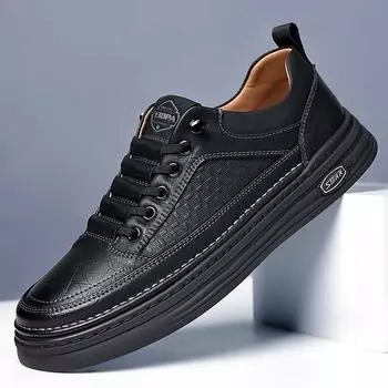 2024 осень новые мужские туфли ручной работы онлайн повседневные кожаные туфли мужские спортивные универсальные туфли для серфинга модные туфли мужские одинарные 2607 38 коричневый