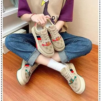 2024 осень новые туфли женские универсальные студенческие уличные туфли для стрельбы с юбками повседневные дышащие туфли для серфинга модные женские туфли 36