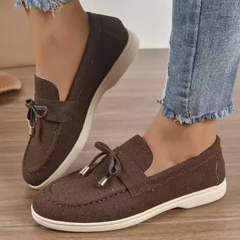 2024 осень новый британский стиль универсальные женские весенние и осенние ленивые педали удобные туфли большого размера на плоской подошве 35