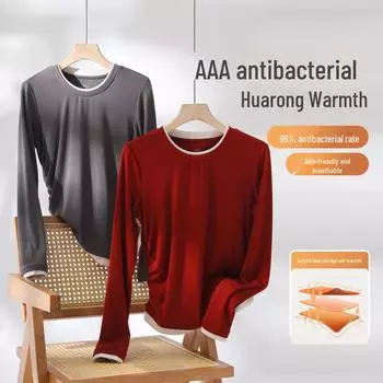 2024 Осень Женская Длинные Рукава Немецкого Бархата Многослойный Вид Трикотажный Свитер Рубашка M