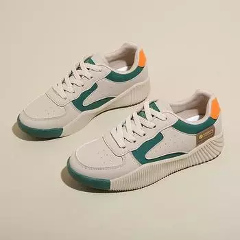 2024 осень женская обувь новые дышащие маленькие белые туфли для детей и студентов корейская версия универсальная спортивная обувь на платформе повседневная обувь для скейтбординга 35