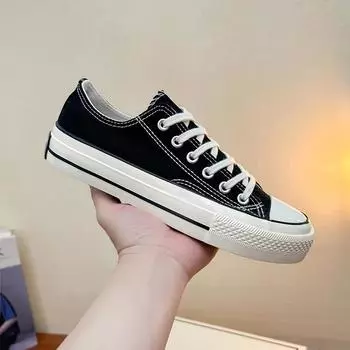 2024 Осень Женские Классические Холщовые Ретро Повседневные Туфли 1970-х Низкие 40