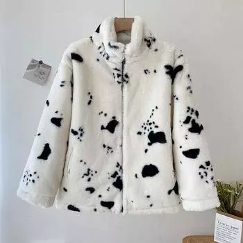 2024 осень-зима искусственный меховой жакет из шерсти кролика Рекс для женщин свободный короткий мех женский меховой мех интегрированный корейская версия плюш большой размер S