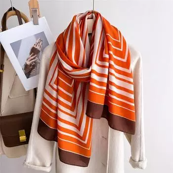 2024 Осень/Зима Новый Удлиненный Хлопок И Конопля Солнцезащитный Теплый Шаль Шея Универсальный Платок Для Женщин 178X66CM